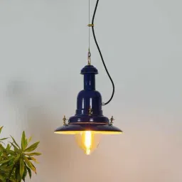 Kapoor Lamp Shades Metal & Glass Sailor Single Hanging Pendant Light-image-85