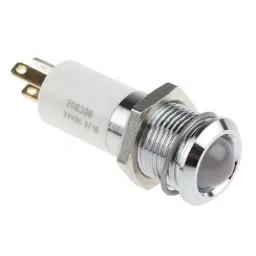 RS PRO Green, Red, Yellow Panel Mount Indicator 24V DC, Mounting Hole Size 14 mm, Termination Type Solder Tab, Model No 208396-16