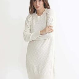 RAREISM Off White Cotton Solid Long Sleeves Sweater-23