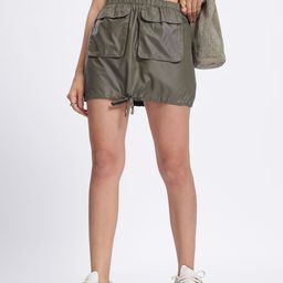 glitchez Cargo Pocketed Parachute Mini Skirt-picture-50