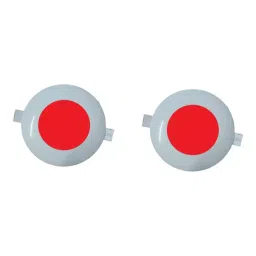 GENERIC 3 W Round Micro Deep Junction Light Ceiling Lamp Red (Pack of 2), R2-6