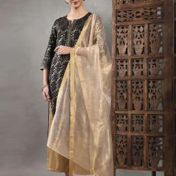 Rangriti Gold Solid Dupatta-picture-32