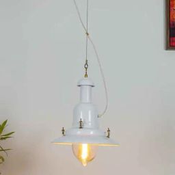 Kapoor Lamp Shades Metal & Glass Sailor Single Hanging Pendant Light-image-88