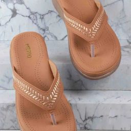 Metro Women's Tan Thong Sandals-14