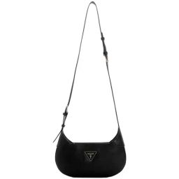 Guess Black Textured Sling Handbag-image-40