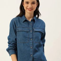 Bene Kleed Blue Denim Shirt-picture-22