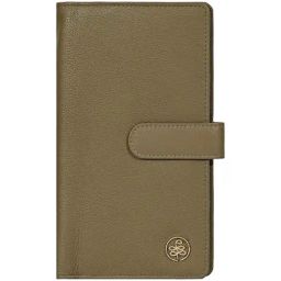 Eske Khakhi Casual Leather Bi-Fold Wallet for Women-16