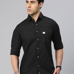 Majestic Man Pure Cotton Smart Slim Fit Opaque Casual Shirt-image-88