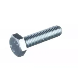 Rpi Shop M6 x 50mm Hex Head Bolt/Screw Zinc-Coated Machine Thread Pack of 75 Pcs-picture-2