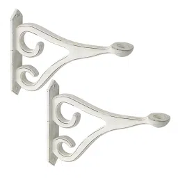 Screw Tight 17.78 cm (7 Inch) Aluminium Roman Shelf Holding Bracket A041604DWH-2 (Pack of 2 Pcs)-image-27