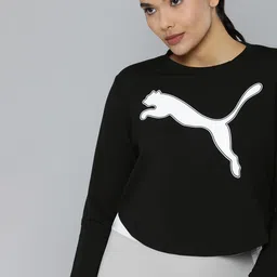 Puma Women Black DryCell Printed Sweatshirt-image-94