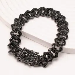 French Accent Men Link Bracelet-28
