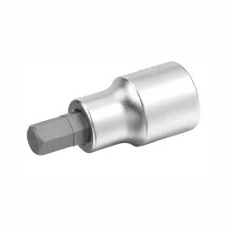 ARO Chrome 12.7 mm (1/2 Inch) Vanadium Steel Chrome Plated Mirror Finish Square 100 mm Drive Hex Bit Socket H12-30