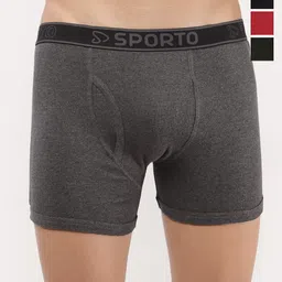 Sporto by Macho Men Pack Of 4 Short Trunks-picture-44
