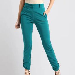 Kazo Teal Flat Front Trouser-picture-35