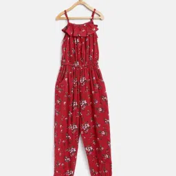 Stylestone Kids Red Printed Jumpsuit-picture-30