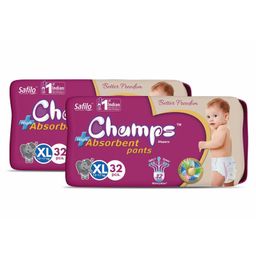 Champs High Absorbent Pant Style Diaper X-Large  - 64  Pieces-16