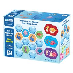 Eduketive Sea World 2 in 1 Memory & Shadow Matching Game Concentration Memory Card Game--46 pieces-43