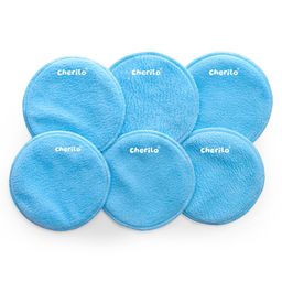 Cherilo Maternity Breast Pads with 3 Layer Protection Pack of 6 - Sky Blue-26