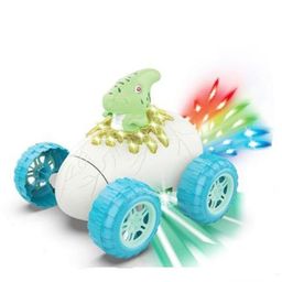 Azhari Battery Operated Dinosaur Stunt Car Toy With Light And Music for kids - Color May Vary-image-3