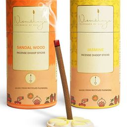 Nirmalaya Confidence Pack (Pack of 2) | Dhoop Sticks for Pooja 40 Sticks | 2 Fragrances - Sandalwood, Jasmine Bamboo Less Dhoop Sticks for Home/Office | Dhup for Puja with Holder Stand-29
