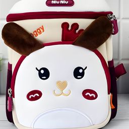 Schoolish3d Qq Doggy Theme School Bag for Boys and Girls, Zippered /padded and Adjustable Shoulder Strap, Lightweight Children's Travel Bag- Pack of 1- Multicolor - 11 Inch-image-46