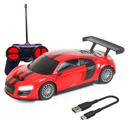 Wembley Toys Remote Controlled High Speed Mini 1:24 Scale Rechargeable Racing Cars - Red & Black-7