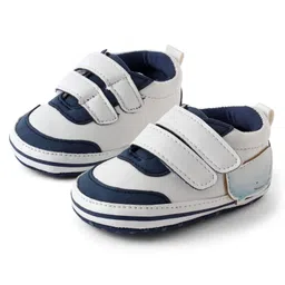 KIDLINGSS Whale Patch Detailed Double Velcro Booties - Navy Blue-picture-2