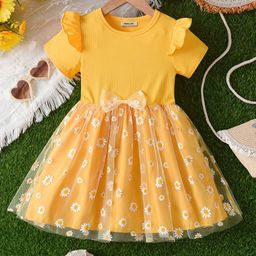 INCLUD Girls Floral Print Fit & Flare Dress-image-57