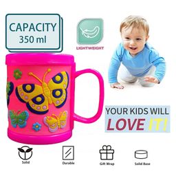 FunBlast Cartoon Printed Embossed Milk Mug for Kids - 1 Pc Random Color & Design - 350ml image 4