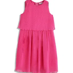 Tommy Hilfiger Kids Pink Printed Regular Fit Dress-picture-26