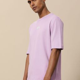 Mr Bowerbird Men Lavender Pure Cotton Philosophy Oversized T-shirt-image-26