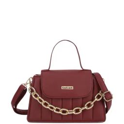 Fastrack Maroon Quilted Medium Satchel Handbag-picture-19