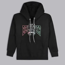 BAESD Boys Hooded Typography Printed Pullover Sweatshirt-picture-36