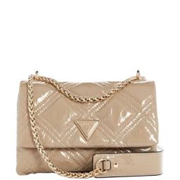 Guess Brown Quilted Sling Handbag-image-89