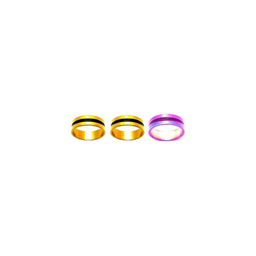 Dynamic Retail Global Set of 3 Rings for Men & Women, Yellow-Multicolor Alloy Ring ()-17