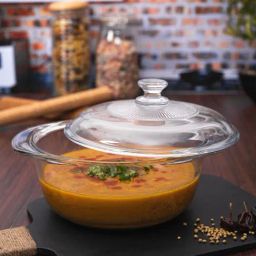 Goodhomes Transparent Glass Casserole with Lid-39