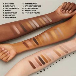 M.A.C Connect In Colour Eyeshadow Palette Unfiltered Nudes - 12.2 gm image 4