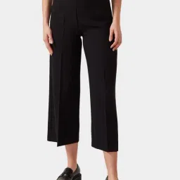Cover Story Black Elasticated Culottes-image-16