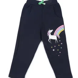 Lazy Shark Kids Navy Printed  Trousers-image-26