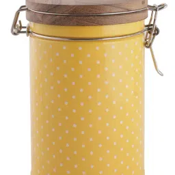 HAZEL Yellow Galvanized Metal Container with Clip Lock (1.13L)-7