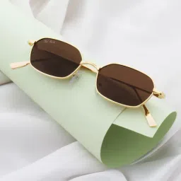 Ted Smith EYEZ_C3 Brown Rectangular Sunglasses-image-21