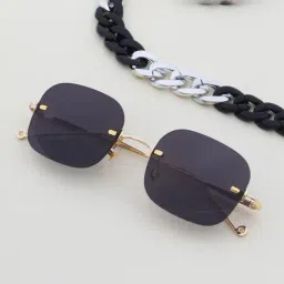 Ted Smith JUSTME_C1 Grey Square Sunglasses-image-84
