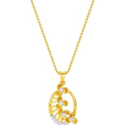 Kisna Diamond & Gold Jewellery 14k Kelechi Pendant-image-14