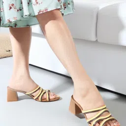 Carlton London Open Toe Block Heels image 1