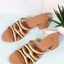 Carlton London Open Toe Block Heels image 2