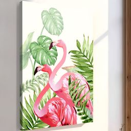 Art Street White & Pink 1 Piece Canvas Abstract Wall Art-image-85