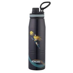 Borosil Black Stainless Steel Double Wall Vacuum Insulated Water Bottles (900ml)-image-68