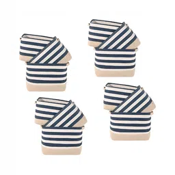 Aura White Set of 6 Regular Tote Basket Organisers-21