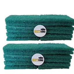 BuffKing Nylon Scrub Pad for Kitchen, Sink, Tiles Green Pack of 24-picture-45